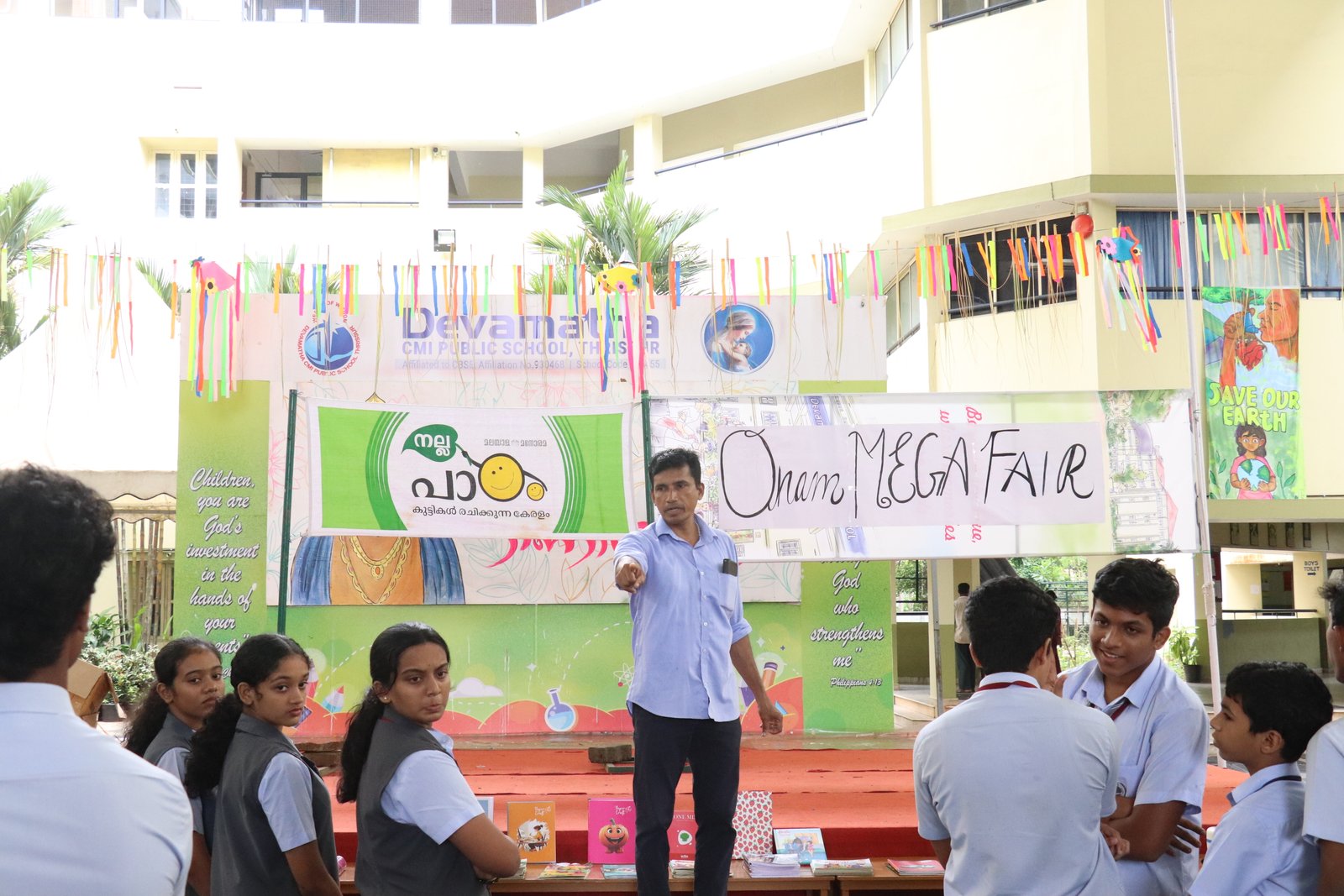Students and families take part in a Nalla Paadam school community fair