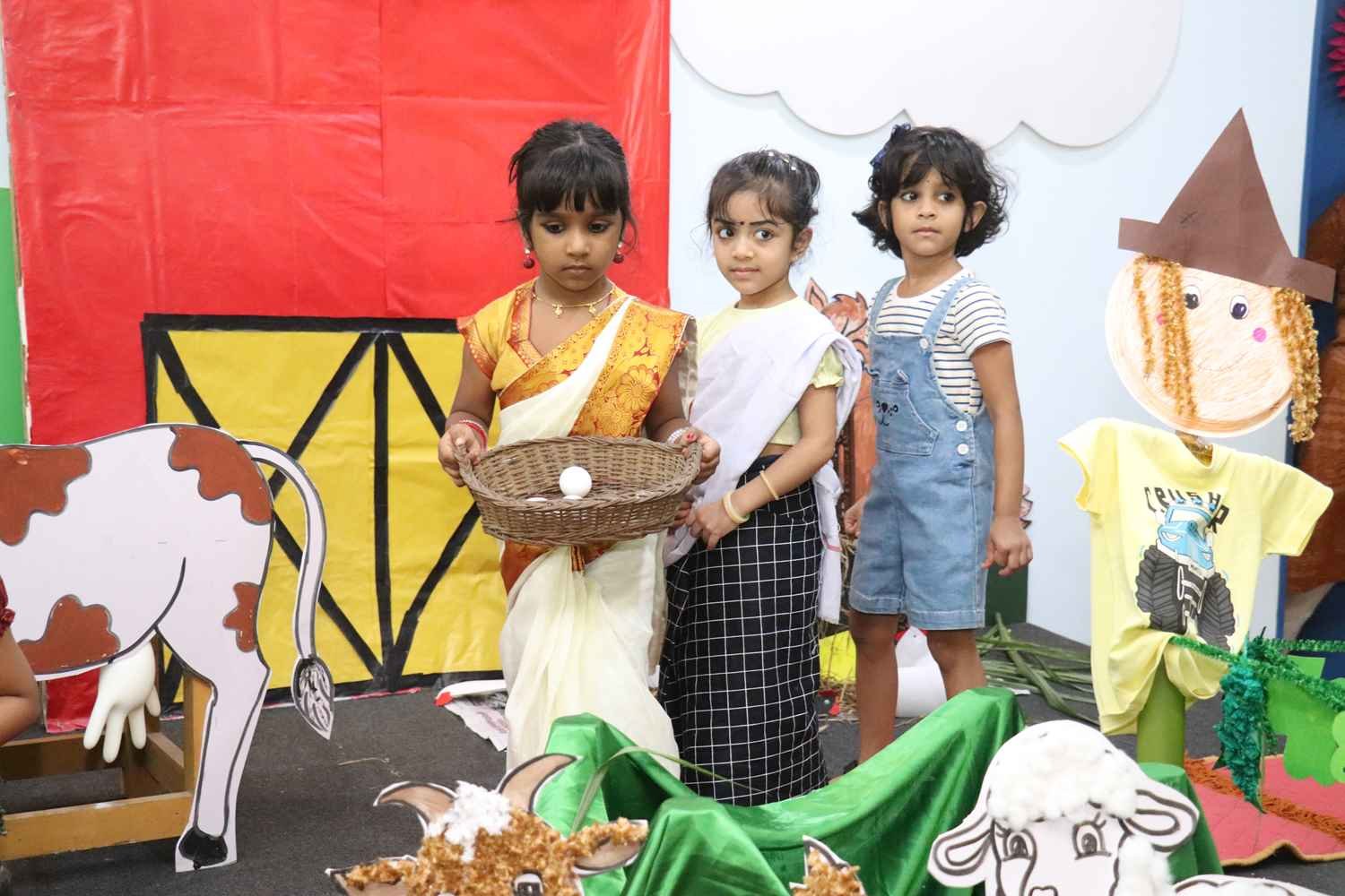 DEVAMATHA CMI PUBLIC SCHOOL KINDERGARTEN CELEBRATES "FARM DAY" WITH ENTHUSIASM
